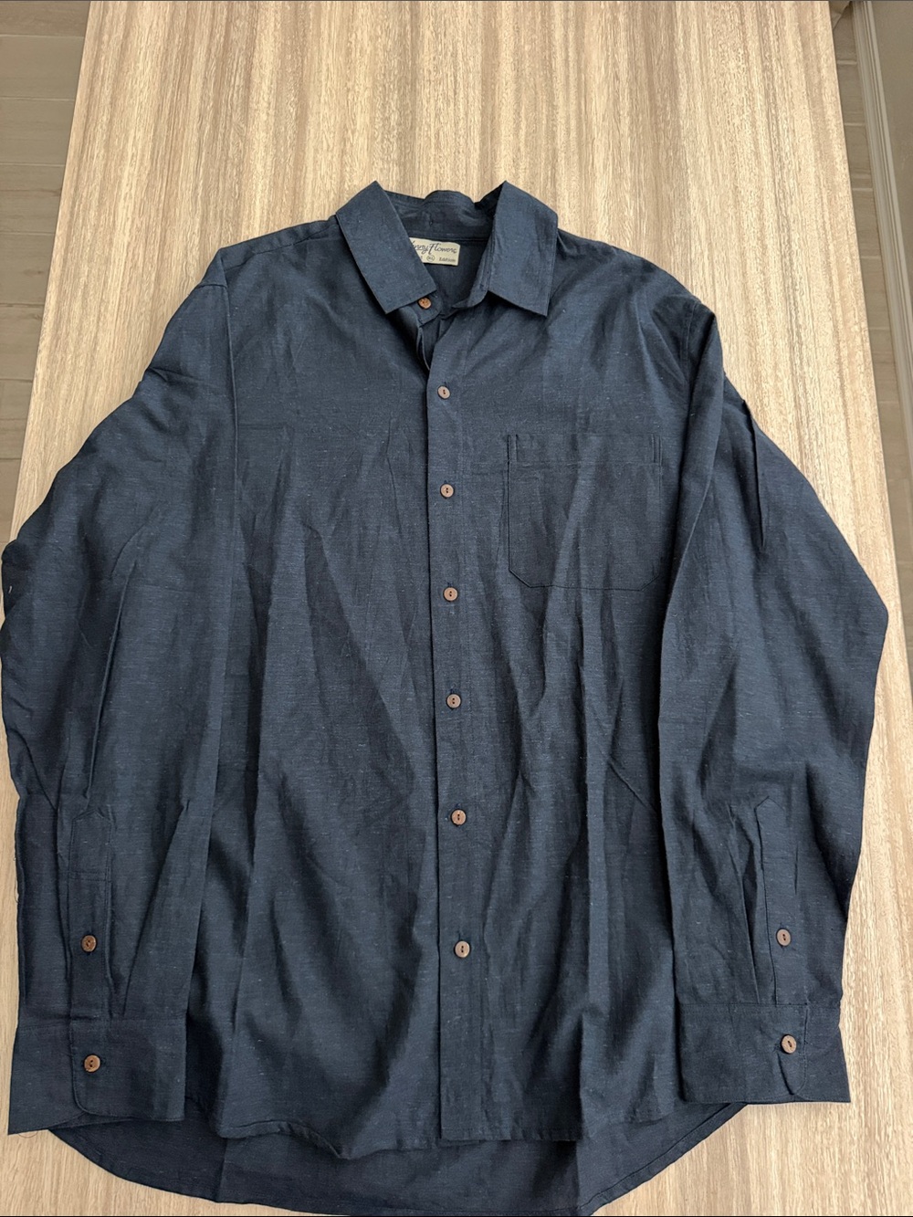 Kenny Flowers Navy Long-Sleeve Button-Down Shirt